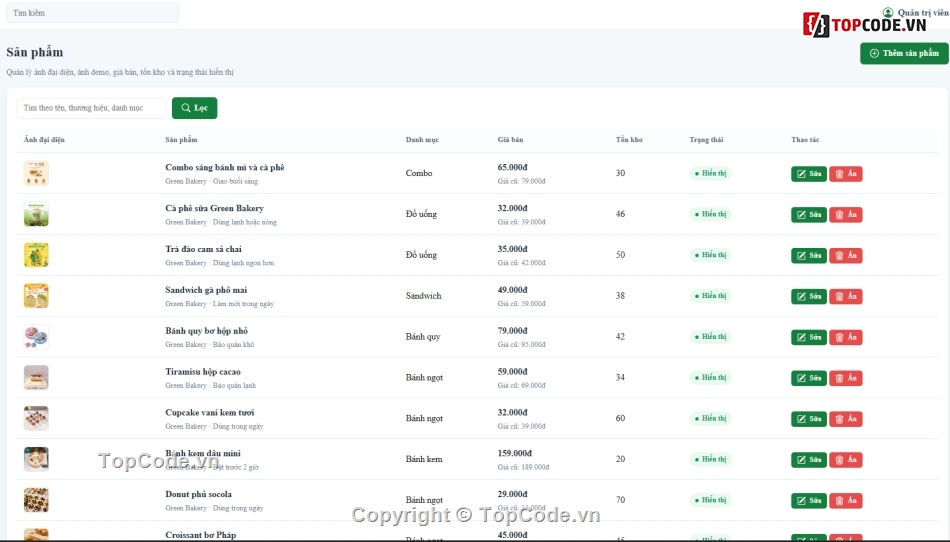 Web Bán Bánh Ngọt Laravel 5.8,source code      database,code de hieu           va de hiểu nhất,Đồ án  Website Bán Thực Phẩm